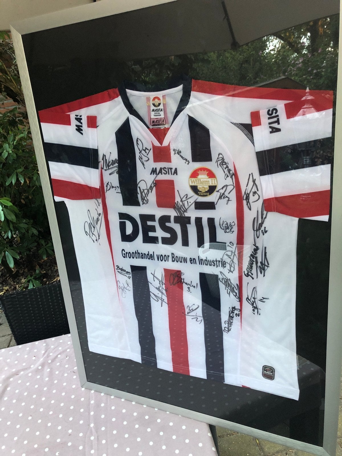 Willem 2 gesigneerd voetbalshirt in lijst, Ophalen of Verzenden, Nieuw, Willem II, Shirt