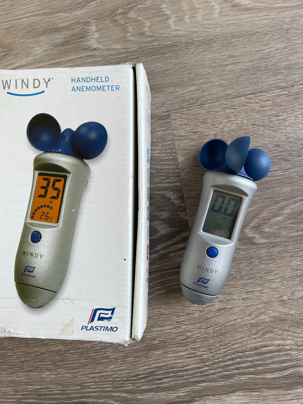 Plastimo Windy Handheld Anemometer - Windsnelheidsmeter, Watersport en Boten, Ophalen of Verzenden, Zo goed als nieuw, Kabel of Apparatuur