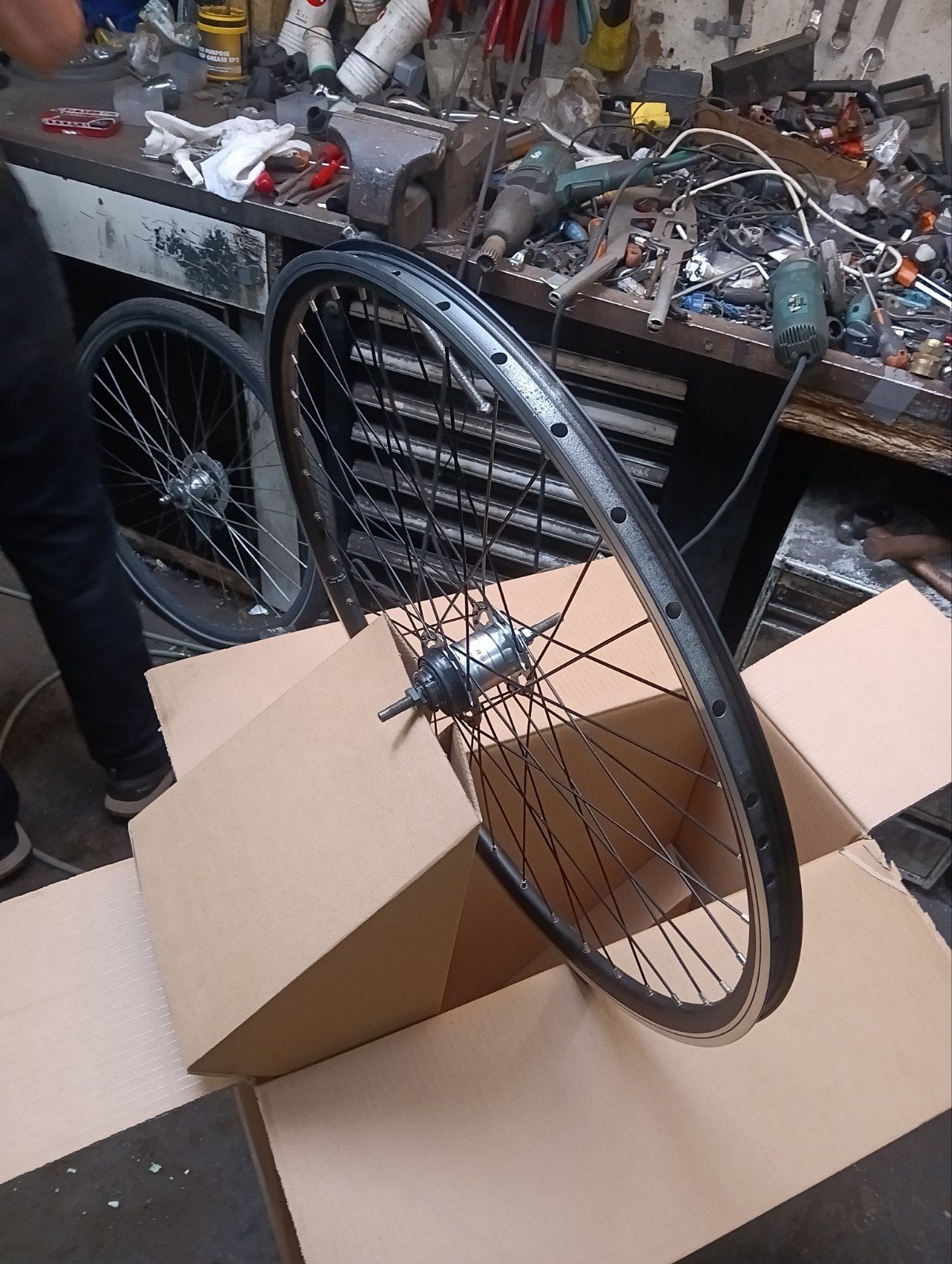 achterwiel 3 versnellingen & handrem Shimano Nexus 3, Fietsen en Brommers, Ophalen, Nieuw