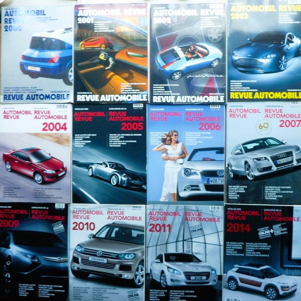14x Revue Automobile / Automobil Revue 1993 - 2015, Gelezen, Algemeen, Diverse auteurs, Ophalen of Verzenden