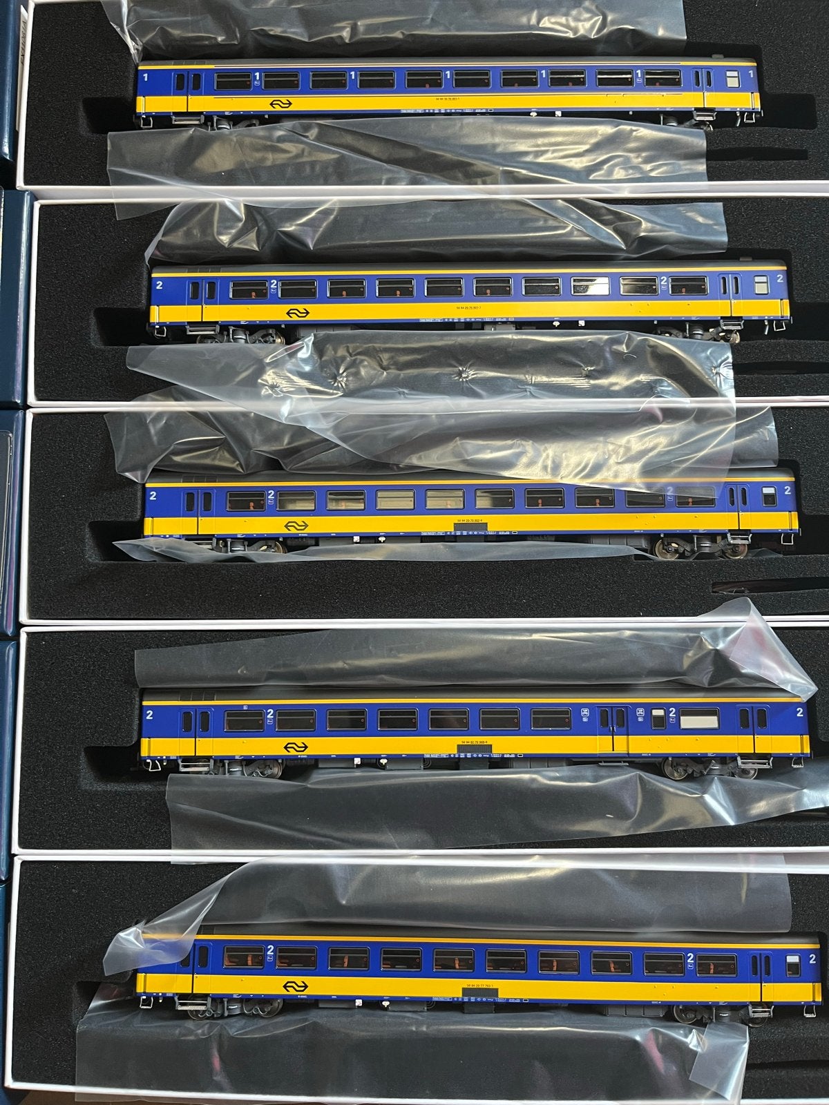 Exact-train NS Intercity Rijtuigen Set ICR complete stam, Overige merken, Treinset, Gelijkstroom of Wisselstroom, Nieuw