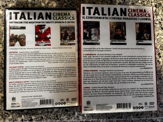 Italian Cinema Classics Vol. I & IV, Alle leeftijden, Nederlands, Drama, Ophalen of Verzenden