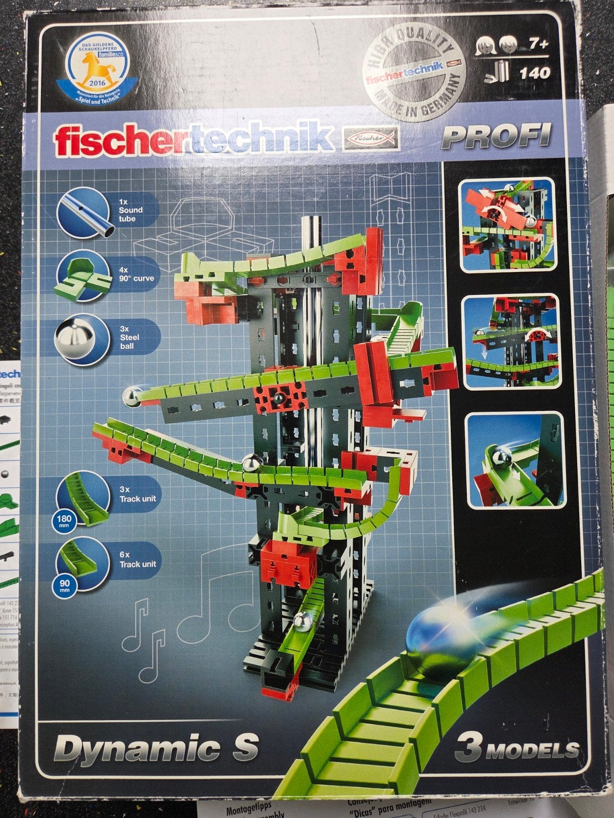 Fischertechnik Dynamic S knikkerbaan+dynamic tuning set, Ophalen of Verzenden, Gebruikt, Overige merken