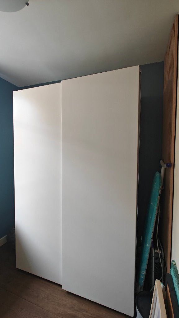 Kast met schuifdeur, Ophalen, 100 tot 150 cm, 200 cm of meer, Met plank(en)