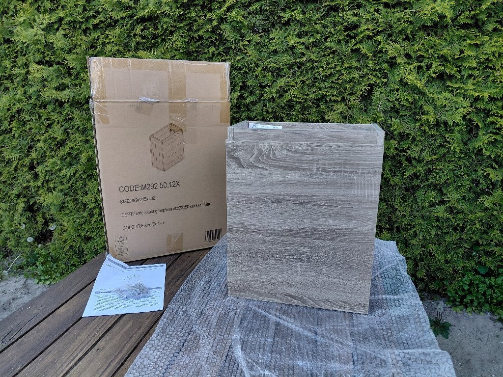 Nieuwe Bellanti Capri fonteinonderkast donker eiken 40x22x50, Huis en Inrichting, Badkamer | Badkamermeubels, Minder dan 50 cm