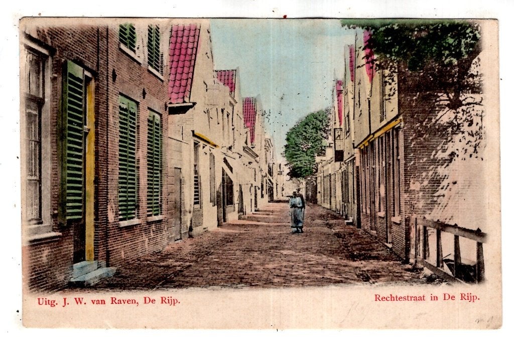 De Rijp  Rechtestraat 1900, Ophalen, Voor 1920, Noord-Holland