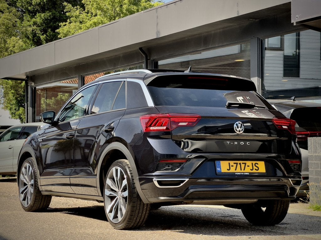 Volkswagen T-Roc 1.5 TSI AUT7 SPORT 2X R-LINE 104D.KM PANODA, Auto's, Volkswagen, Euro 6, 4 cilinders, 150 pk, Leder en Stof