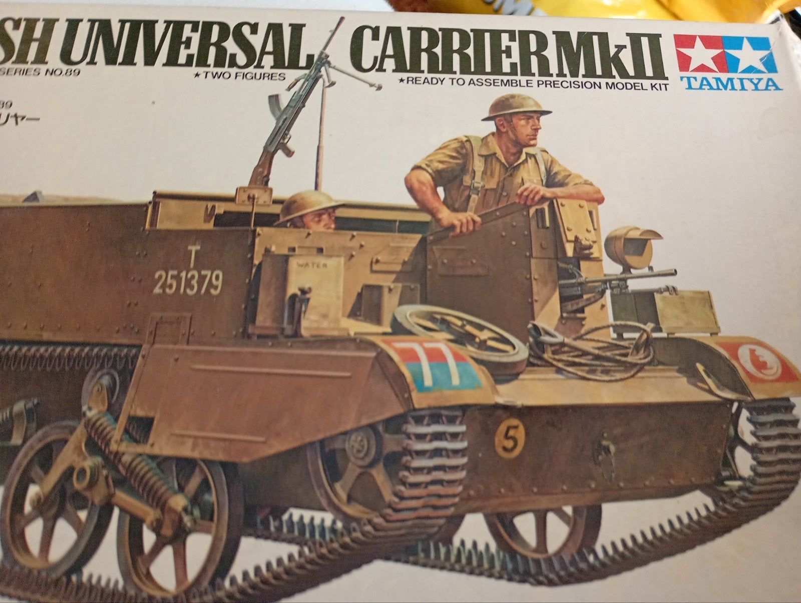 Tamiya British Universal Carrier Mk.II onderdelen, Gebruikt, Tank, Verzenden, Groter dan 1:32