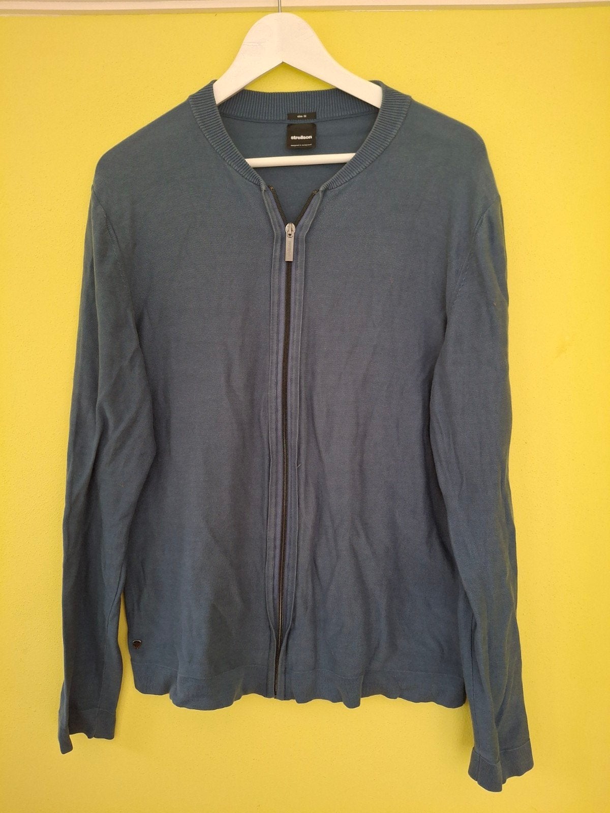 Strellson blauw vest pullover trui maat M, Strellson, Ophalen of Verzenden, Zo goed als nieuw, Maat 48/50 (M)