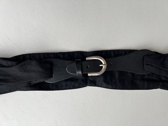 NIEUW SCARVA zwart 44 ceintuur katoen met gesp ZWART 44, Kleding | Dames, Verzenden, Scarva, Zwart, Nieuw