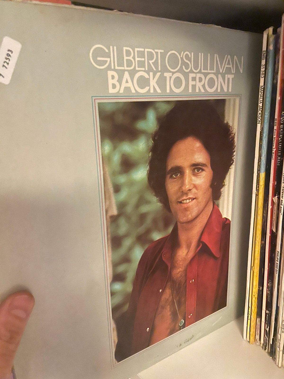 Lp gilbert o’sullivan back to front, Ophalen of Verzenden, Zo goed als nieuw, LP