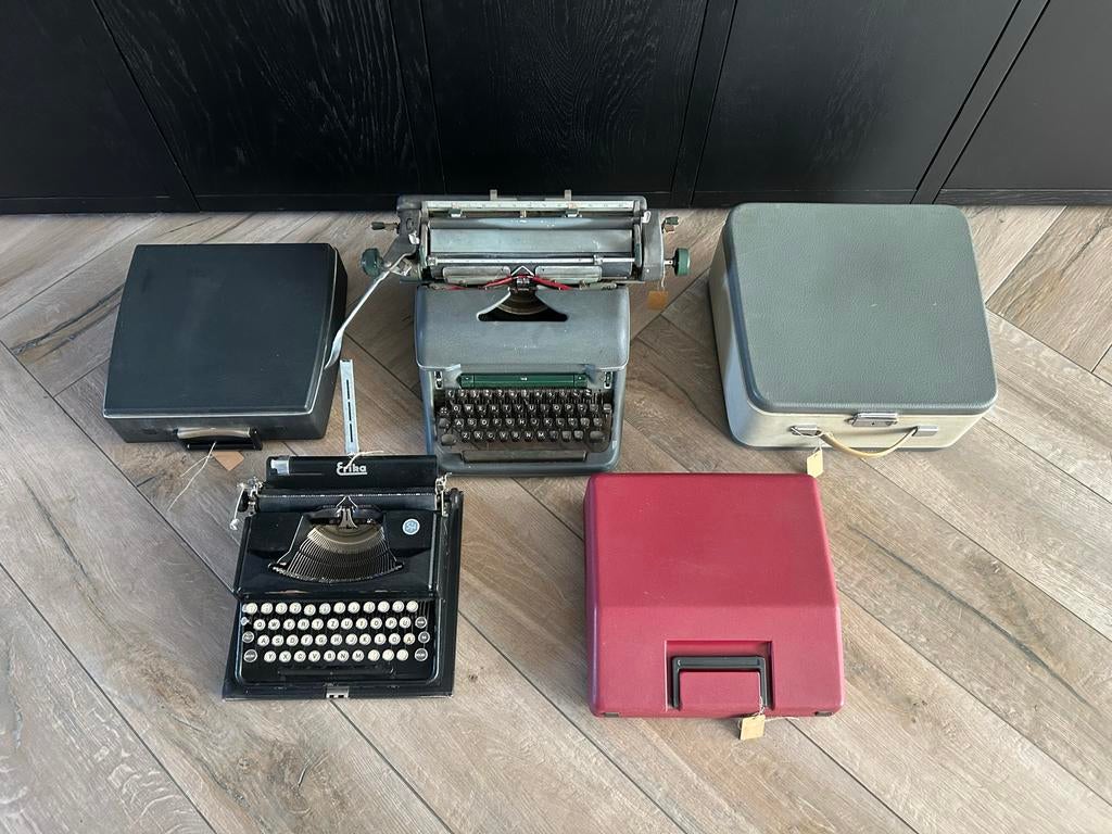 Set van 5 vintage antieke typemachines, Diversen, Ophalen, Gebruikt