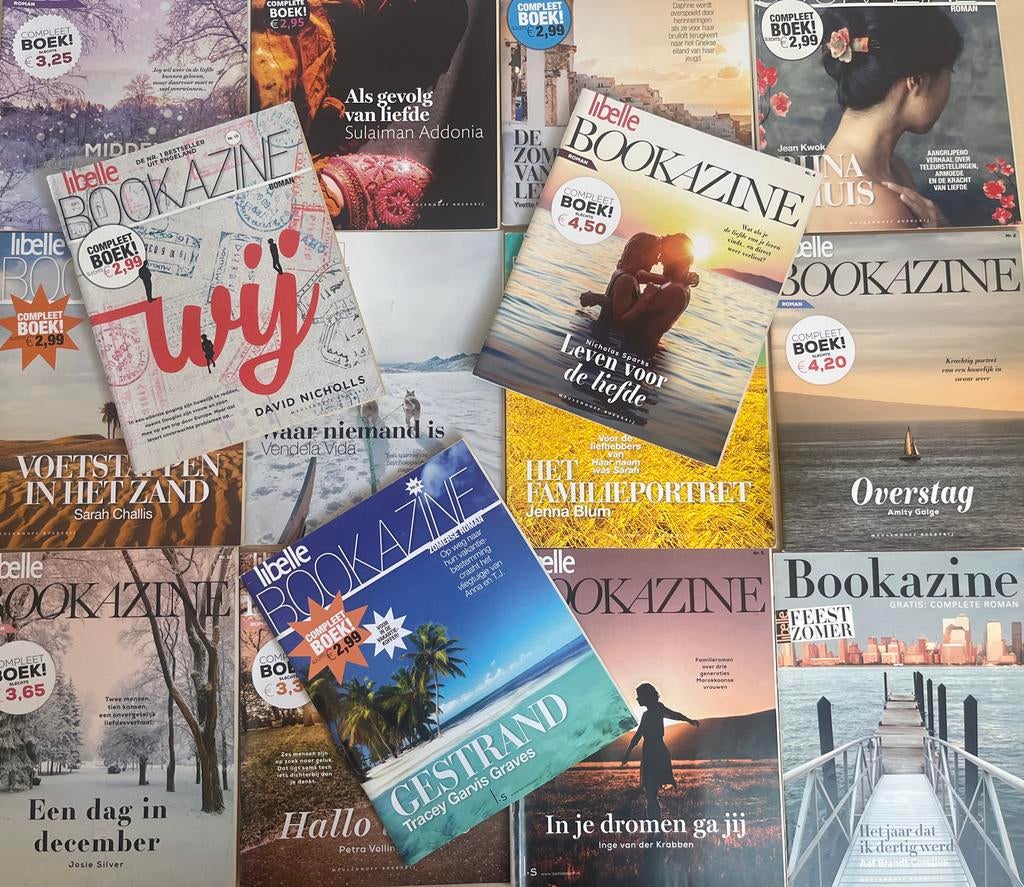 Bookazine Collectie - 15 st - oa Nicholas Sparks, Jean Kwok, Boeken, Romans, Ophalen of Verzenden, Zo goed als nieuw, Nederland