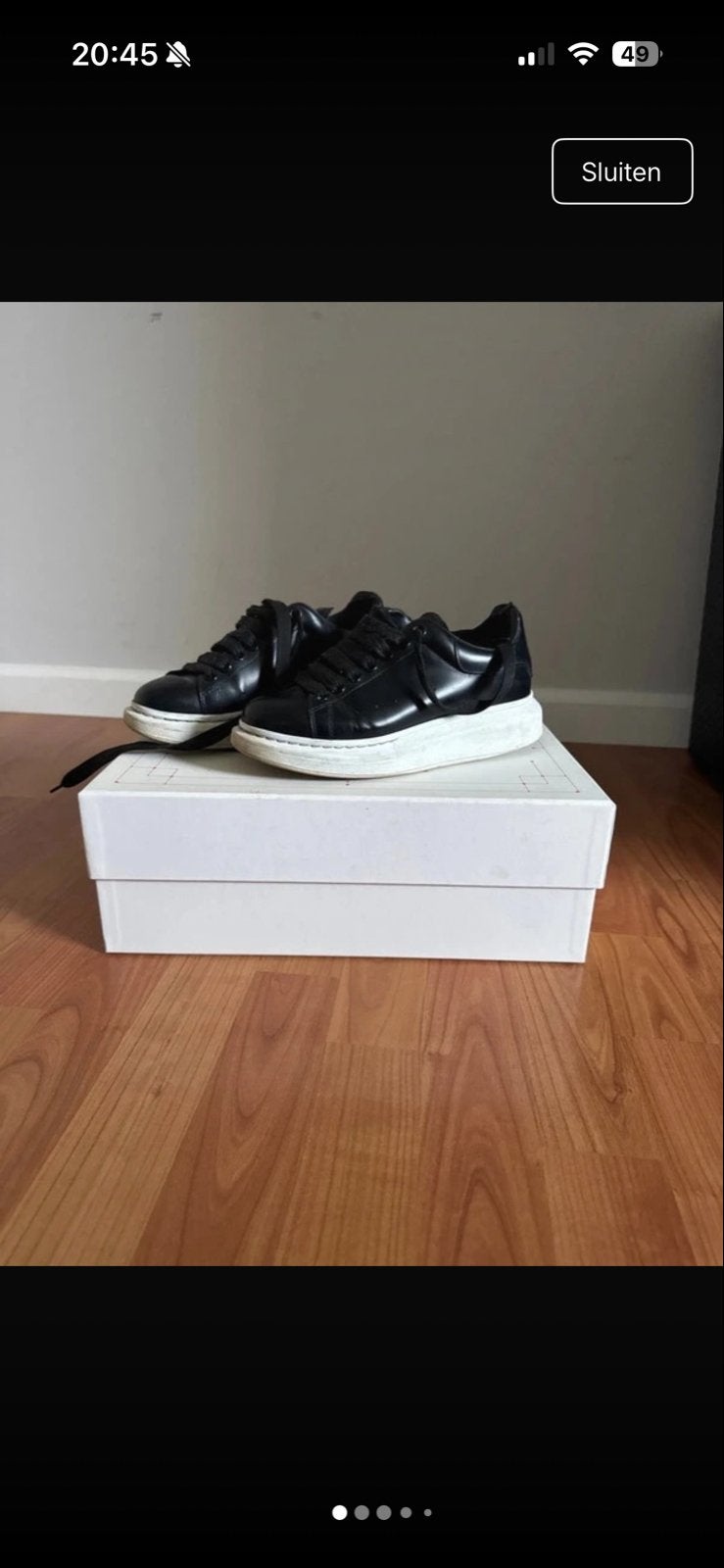Alexander McQueen Sneakers - Zwart, Maat 37, Kleding | Dames, Ophalen of Verzenden, Gedragen, Zwart, Sneakers of Gympen