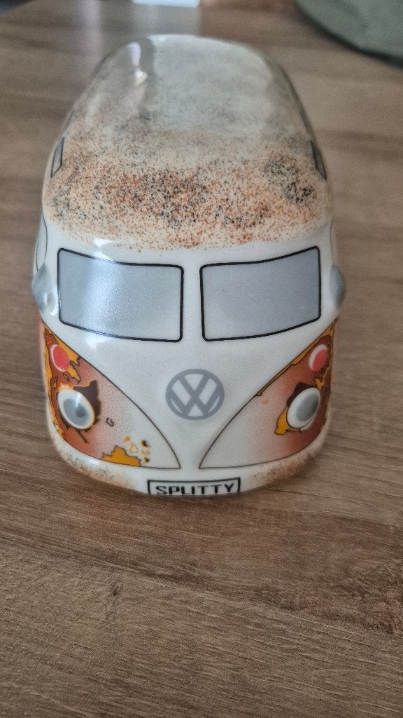 Volkswagen T1 Bus Spaarpot - 'Splitty' Design, Ophalen of Verzenden, Zo goed als nieuw, Steen, Aardewerk of Keramiek, Vervoermiddel