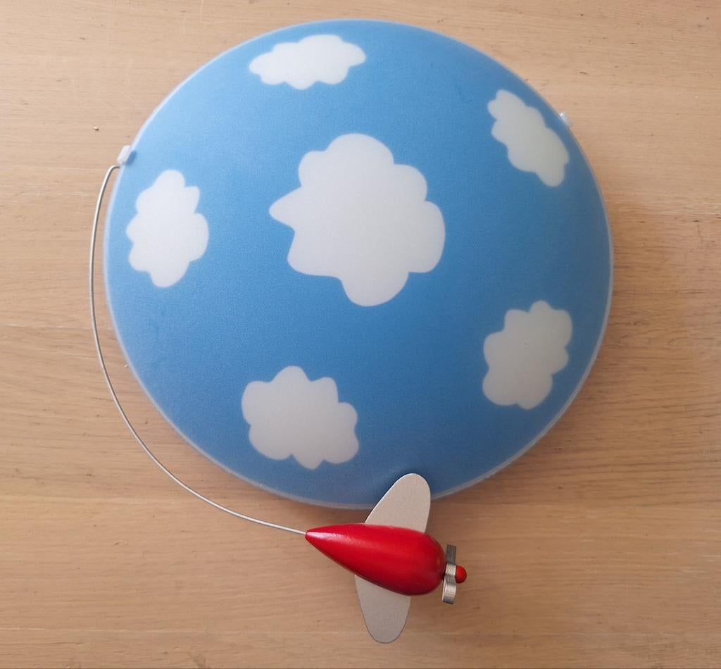 Philips kinderkamer wolkenlamp met vliegtuig, Ophalen, Wanddecoratie