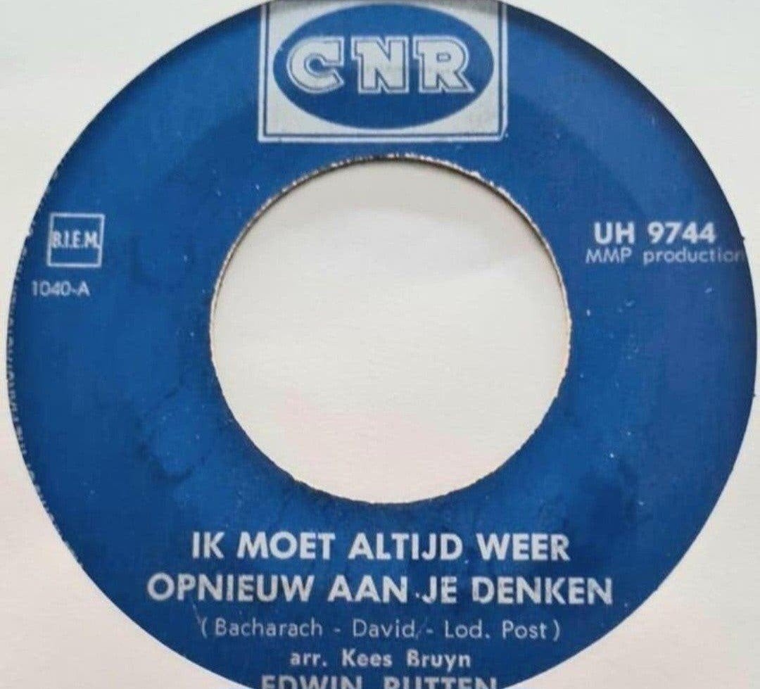 EDWIN RUTTEN  - IK MOET ALTIJD WEER OPNIEUW AAN JE DENKEN, Ophalen of Verzenden, Gebruikt