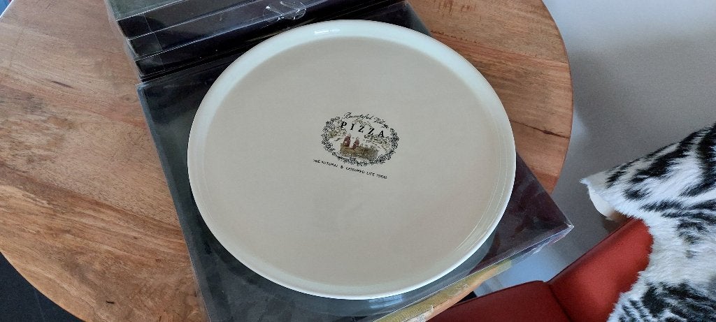 pizza borden 5x handgeschildert uit Pizza + 3 andere items, Overige merken, Nieuw, Ophalen of Verzenden, Bord(en)