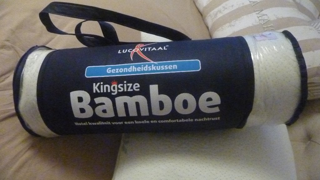 bamboo kussen, Vochtregulerend, Eenpersoons, Wit, Linnen
