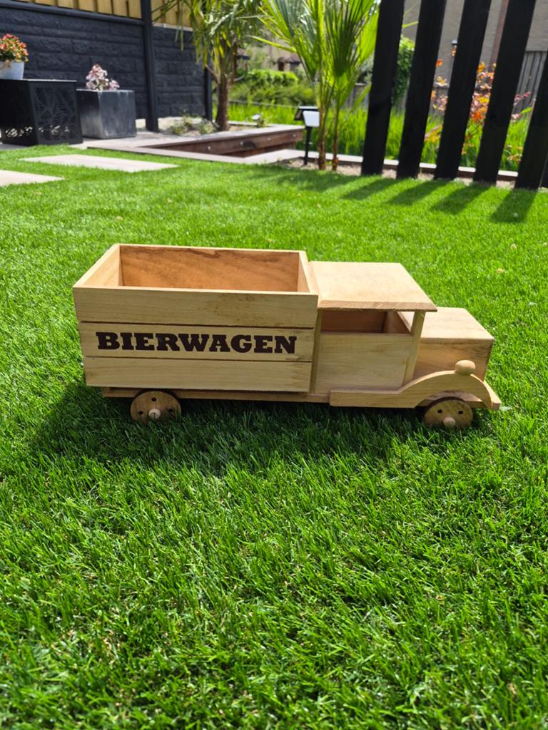 Houten bier wagen, Doe-het-zelf en Verbouw, Gereedschapskisten, Ophalen, Zo goed als nieuw