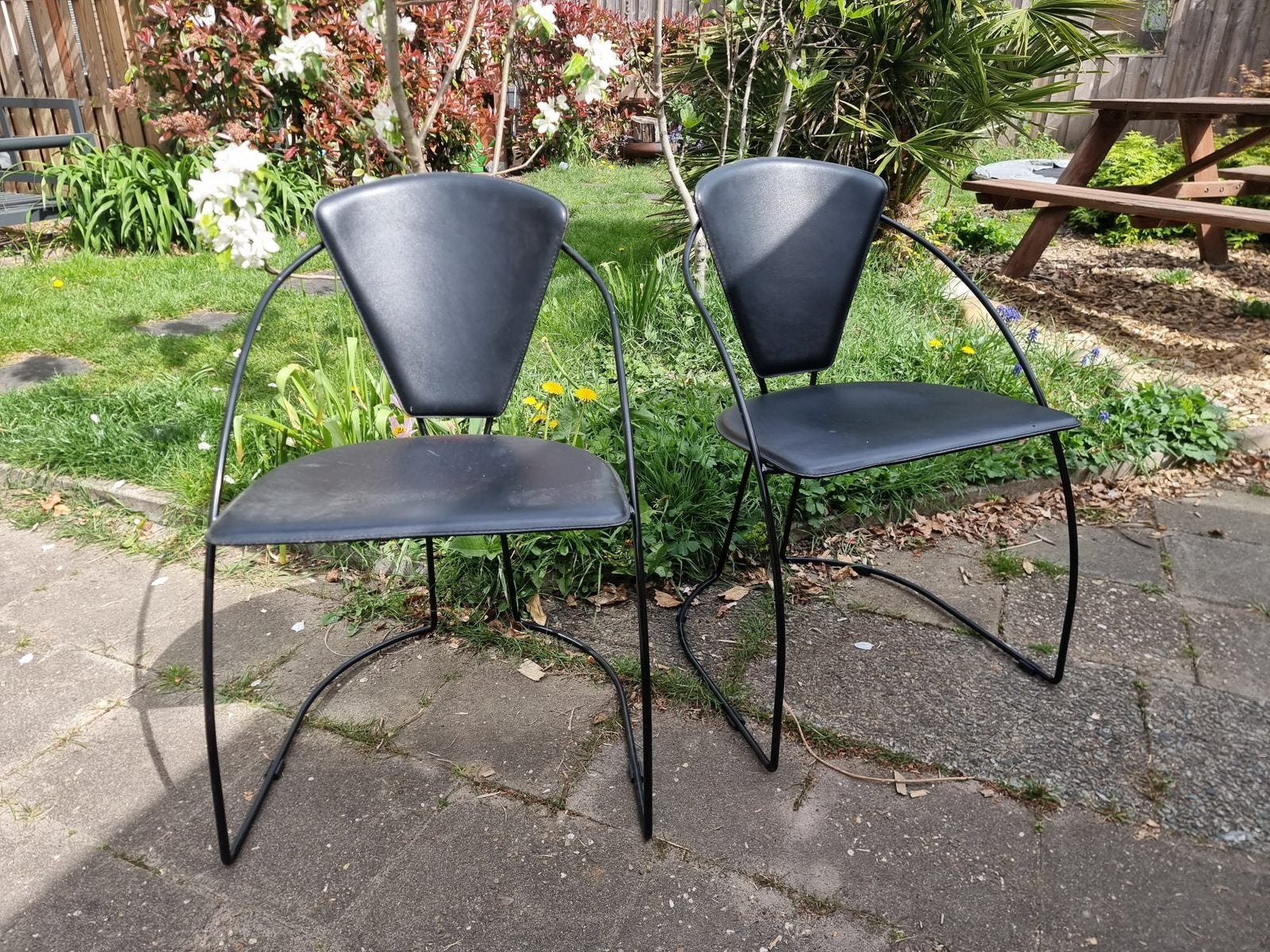 design stoelen (Italiaanse Arrben Linda), Huis en Inrichting, Stoelen, Ophalen of Verzenden, Gebruikt, Zwart, Vijf, Zes of meer stoelen