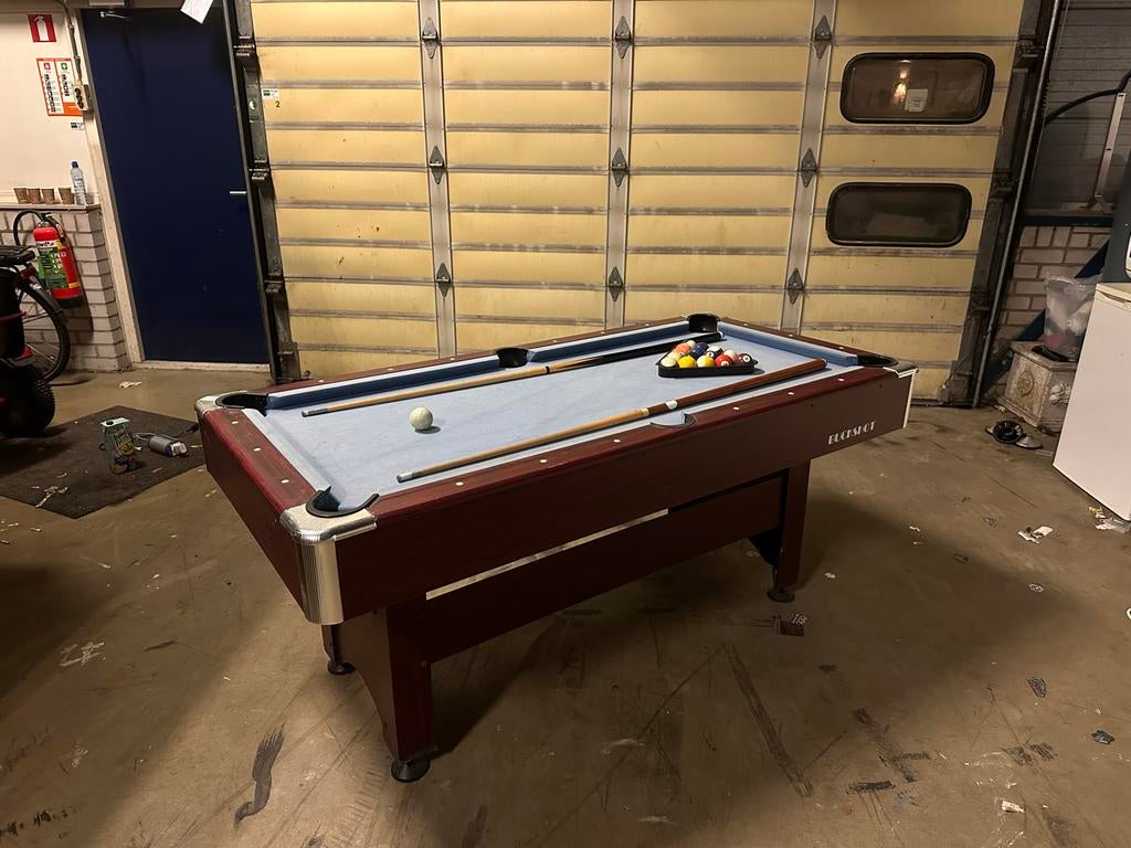 Pooltafel 6ft met ballreturn - Gebruikt, compleet, Ophalen of Verzenden, Gebruikt, Pooltafel