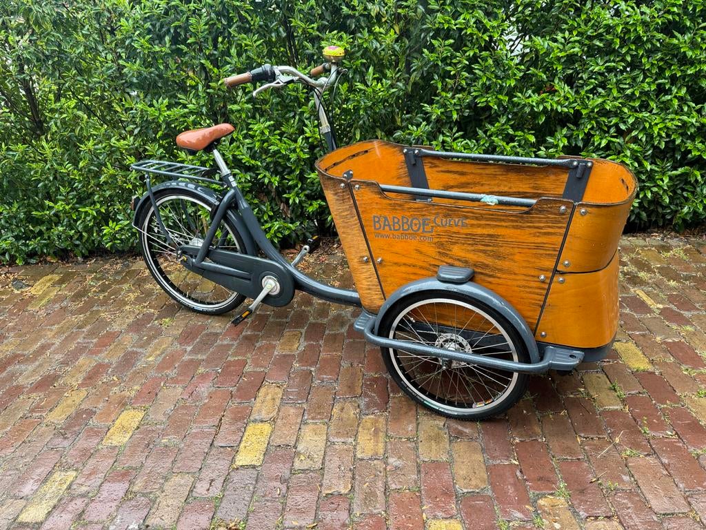 Babboe Curve bakfiets, Fietsen en Brommers, Fietsen | Bakfietsen, Gebruikt, 2 kinderen, Schijfrem, Ophalen