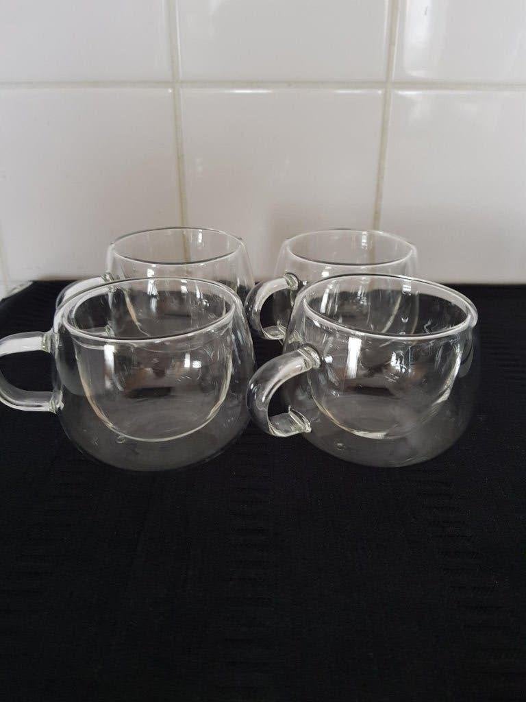 koffiekopjes  dubbelwandig, Huis en Inrichting, Keuken | Servies, Ophalen of Verzenden, Overige stijlen, Kop(pen) en/of Schotel(s)