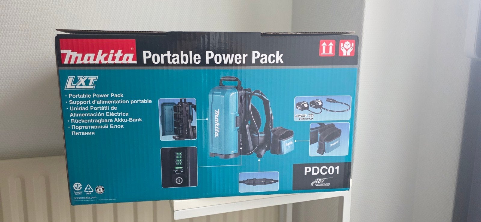 Nieuwe Makita Portable Power Pack PDC01 Accu Pack, Tuin en Terras, Bladblazers, Ophalen of Verzenden, Nieuw
