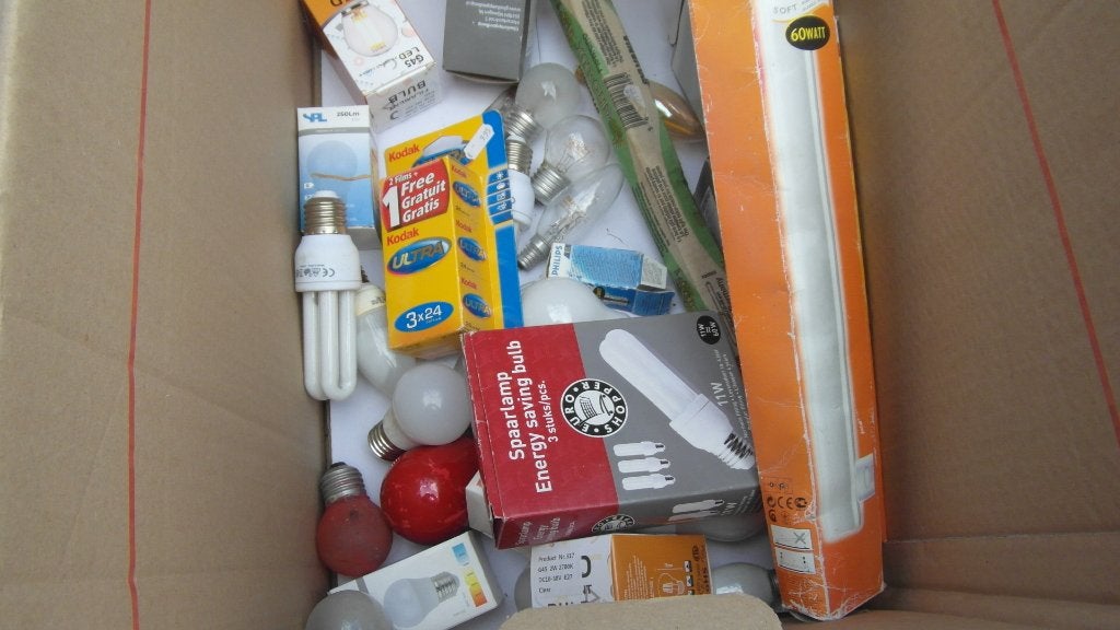 partij lampen allerlij soorten