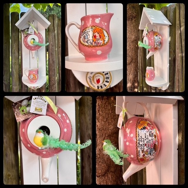 Cadeautip! Blond Amsterdam Theepot Vogelhuisje, Ophalen of Verzenden, Nieuw