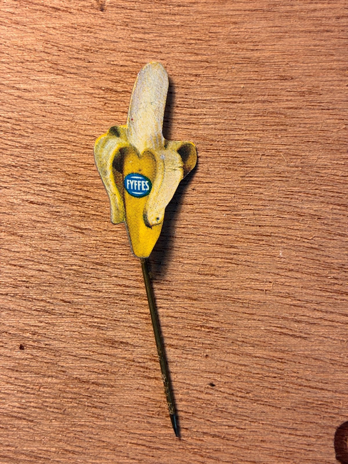 Vintage Fyffes Banaan Speldje - Uniek Verzamelobject, Verzamelen, Ophalen, Gebruikt, Merk, Speldje of Pin