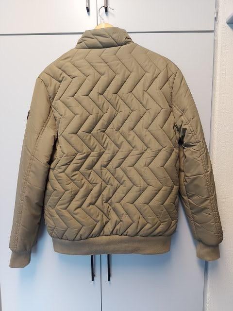 Stijlvolle gewatteerde jas van Mario Russo, maat M, Kleding | Heren, Jassen | Winter, Maat 48/50 (M), Beige, Ophalen of Verzenden