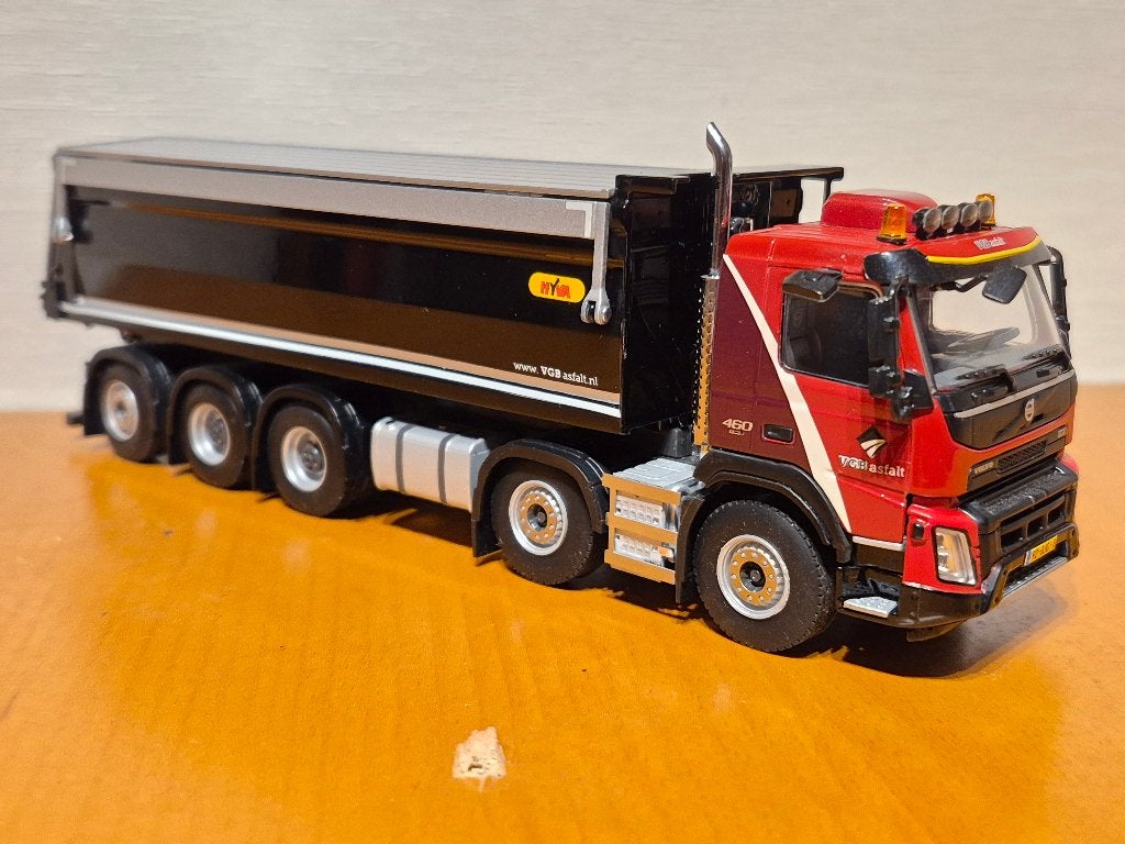 WSI Volvo FMX 10x4 kipper VGB Asfalt (van Grunsven) Uniek, Hobby en Vrije tijd, Modelauto's | 1:50, Nieuw, Bus of Vrachtwagen