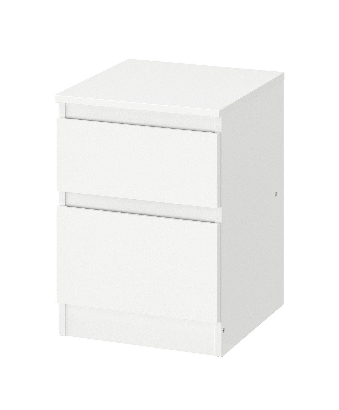 2 Witte ladekast met 2 lades, Ophalen, Gebruikt, Minder dan 45 cm, 55 tot 70 cm