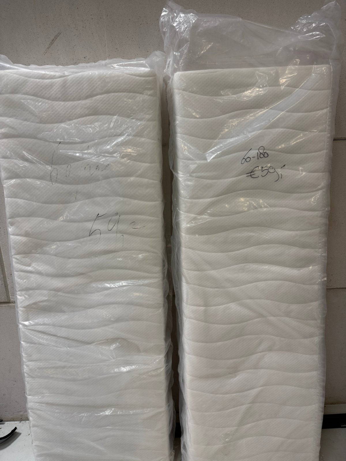 Matrassen 60x180x15, Ophalen of Verzenden, Zo goed als nieuw, Eenpersoons, 90 cm