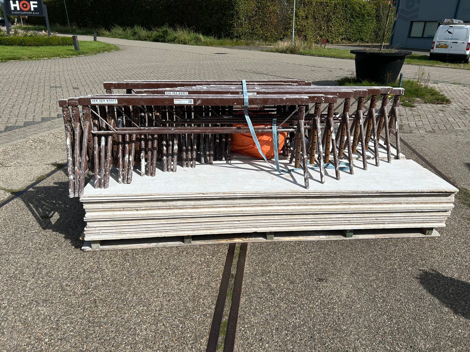 Stucadoors steiger muba type 1 ca 40 m2, Doe-het-zelf en Verbouw, Ophalen of Verzenden, Rolsteiger of Kamersteiger, 5 meter of hoger