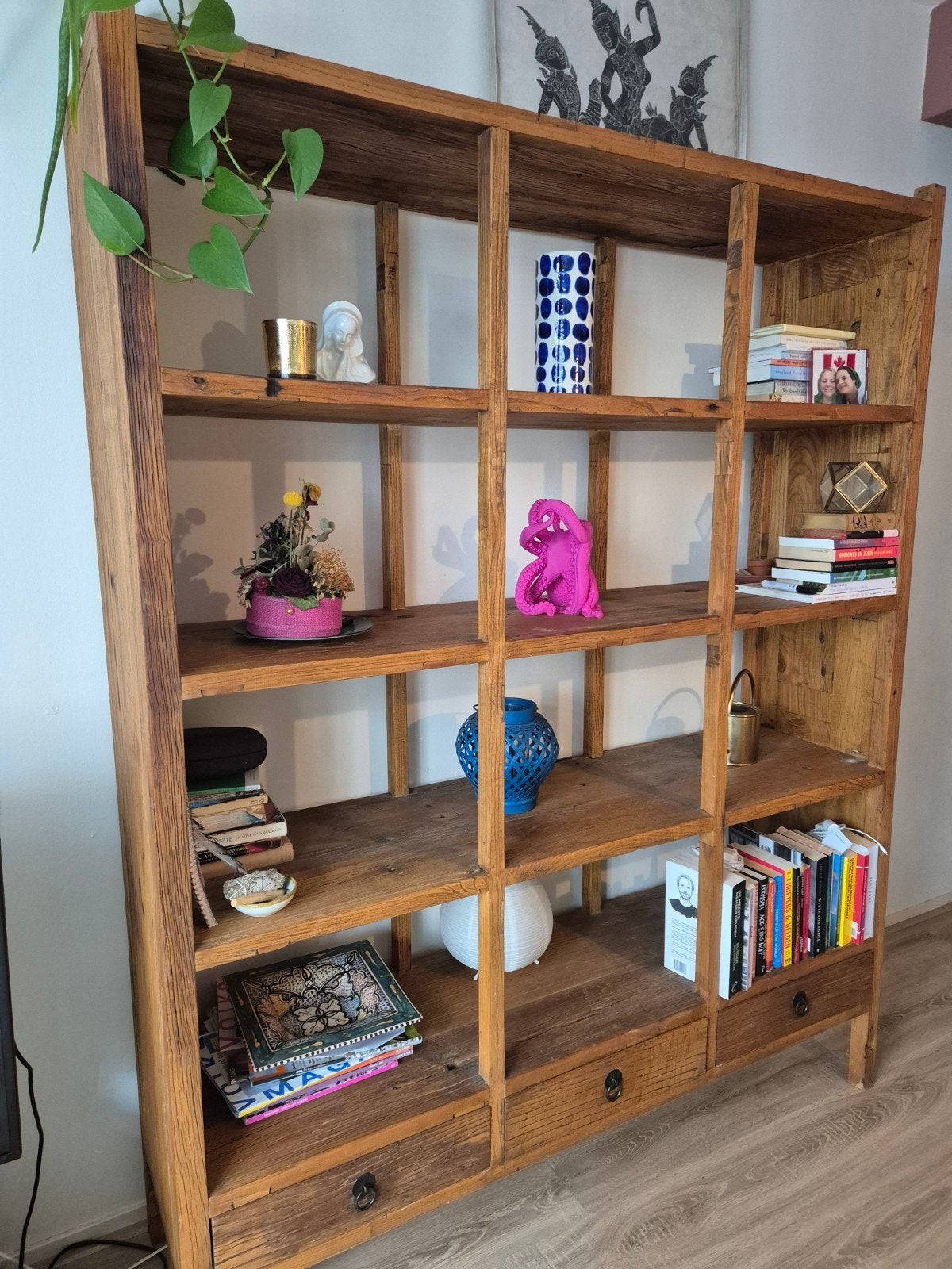 Chinese antique houten kast, Ophalen