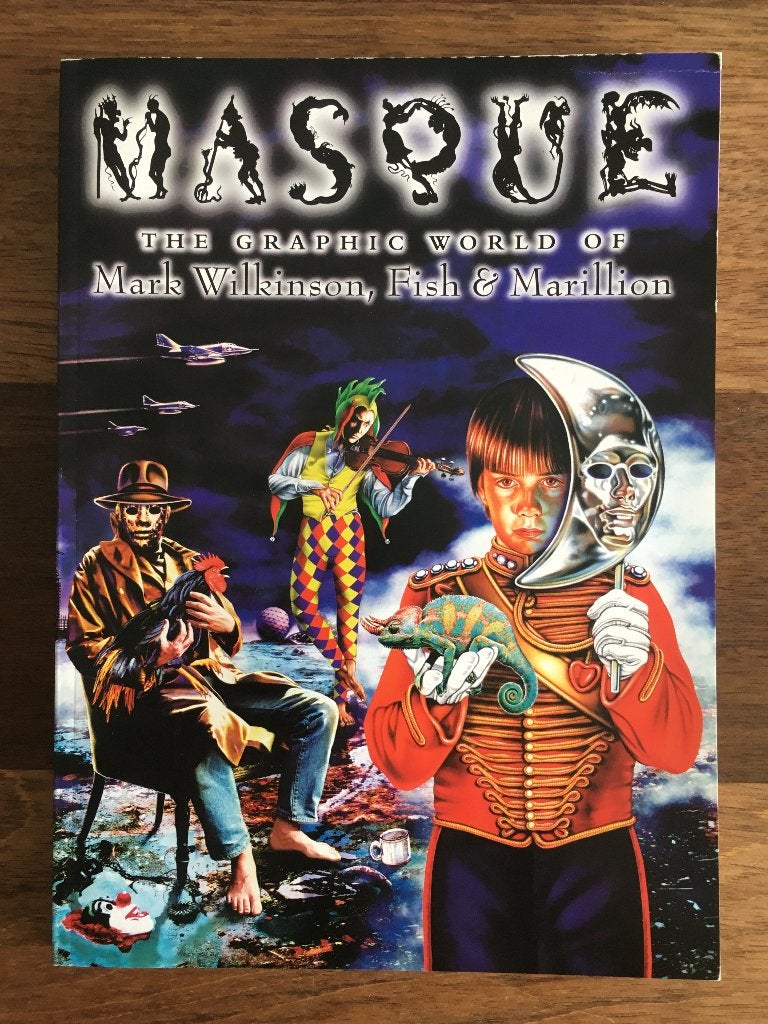 Boek Masque Graphic World Mark Wilkinson Fish Marillion NEW2, Ophalen of Verzenden, Nieuw in verpakking, Progressive Rock, Overige typen