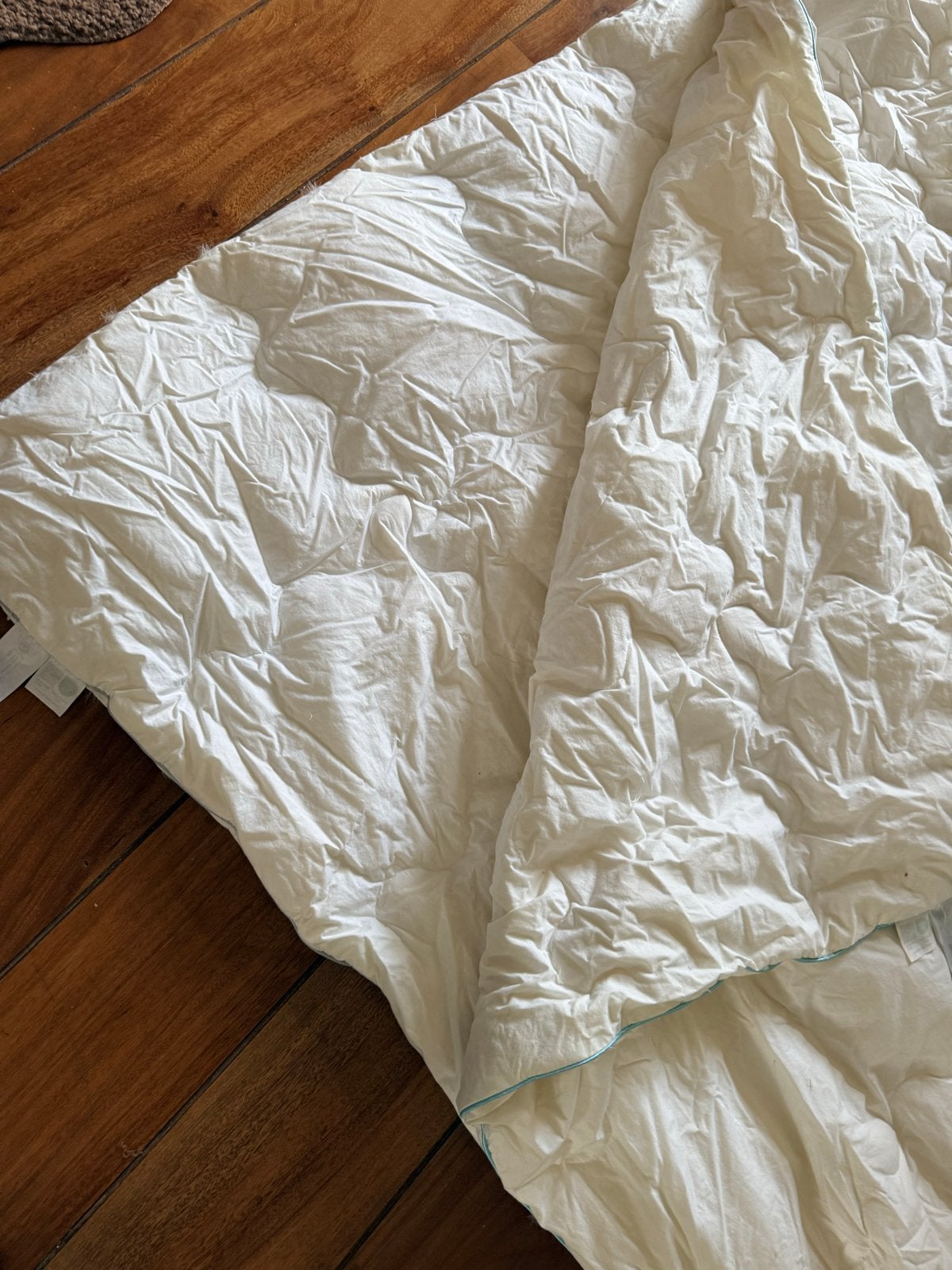 Cloudpillow dons en veren deken 200x200 cm, Huis en Inrichting, Slaapkamer | Beddengoed, Wit, Tweepersoons, Ophalen of Verzenden