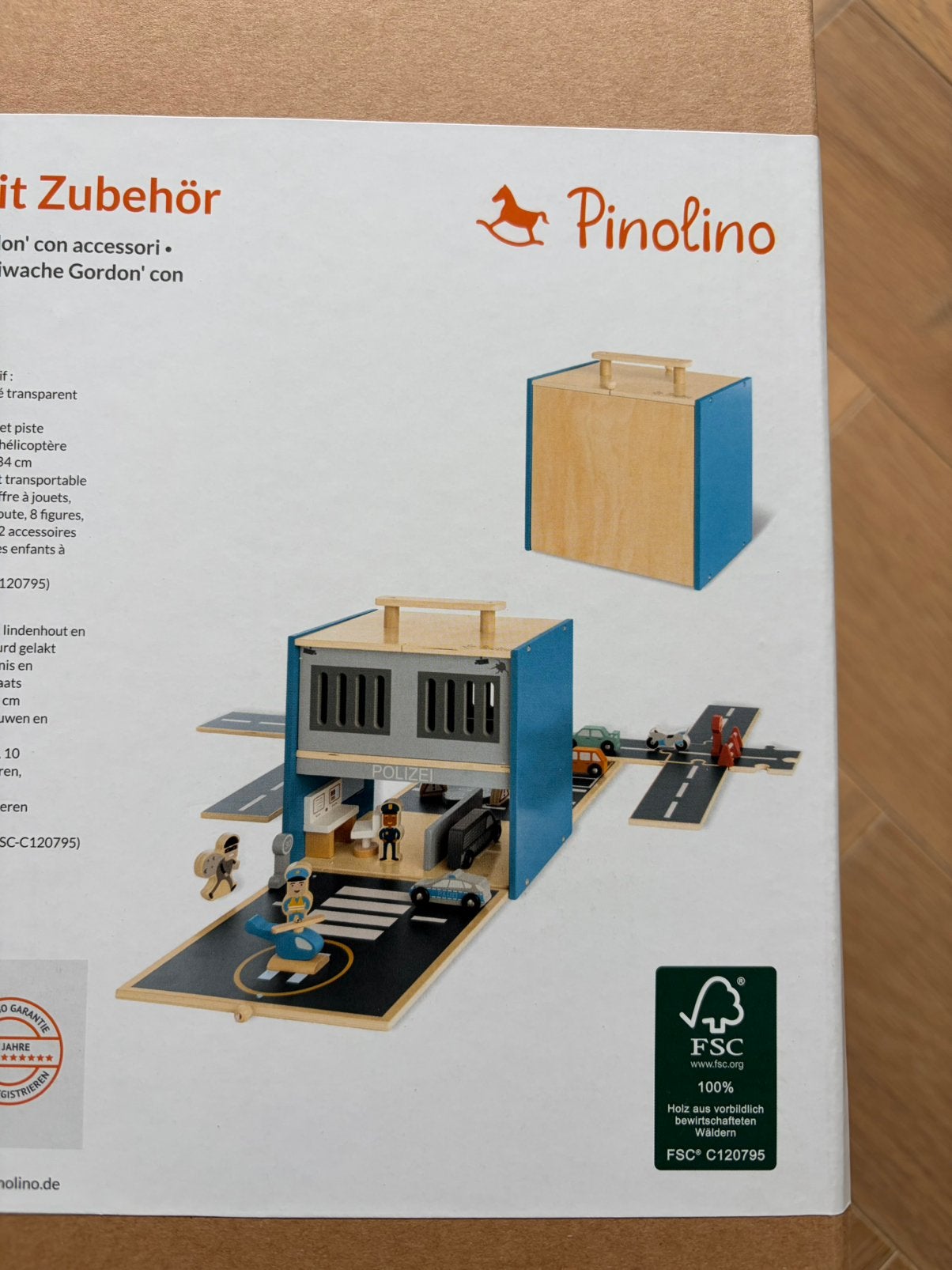 Pinolino Gordon Houten Politiebureau (nieuw), Ophalen of Verzenden, Nieuw, Overige typen