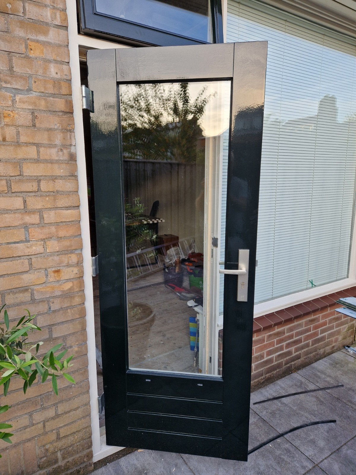2 x balkon/achterdeur  75 euro per stuk., Doe-het-zelf en Verbouw, Deuren en Horren, Ophalen of Verzenden, Buitendeur, 200 tot 215 cm