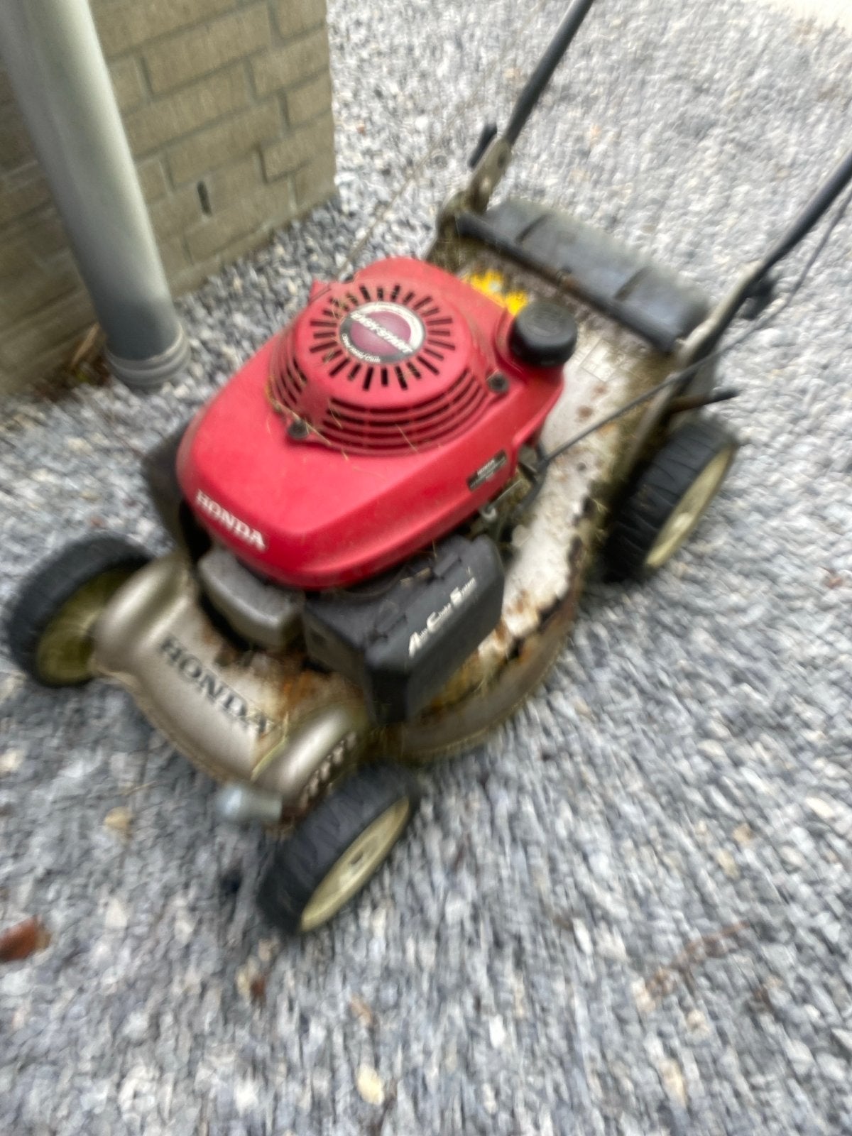 Honda grasmaaier voor onderdelen - Benzine - Gebruikt, Tuin en Terras, Ophalen, Gebruikt, Benzine-grasmaaier