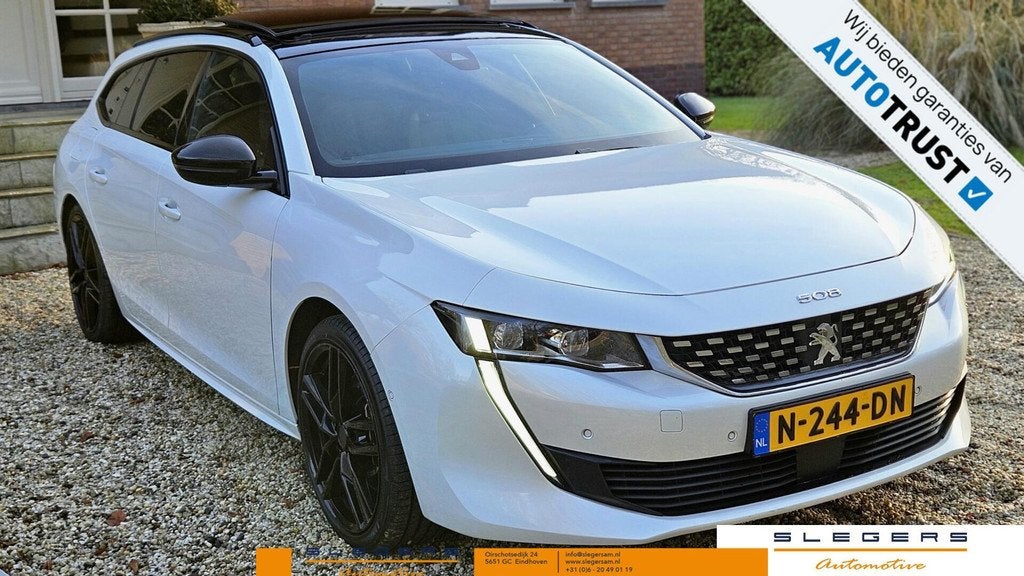 Peugeot 508 SW 1.6 Plugin hybride GT Line compleet zuinig, Auto's, Peugeot, 745 kg, Gebruikt, 4 cilinders, Wit