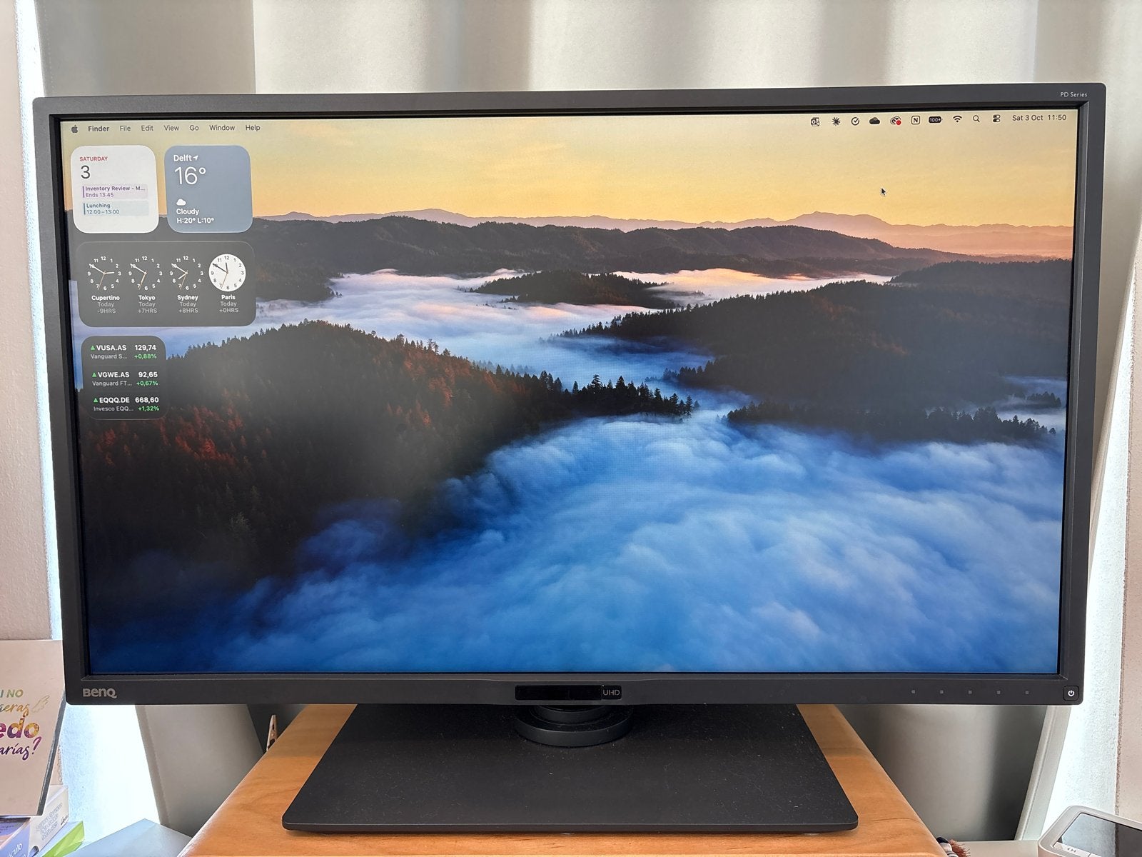 BenQ PD3200U 32 inch 4K Designer Monitor, Computers en Software, Ophalen, IPS, In hoogte verstelbaar, DisplayPort