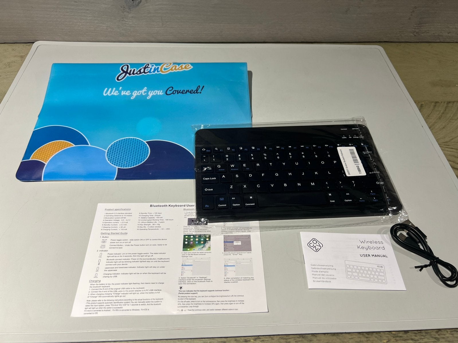 Slimline QWERTY bluetooth toetsenbord, Computers en Software, Overige Computers en Software, Nieuw, Ophalen of Verzenden, Nvt