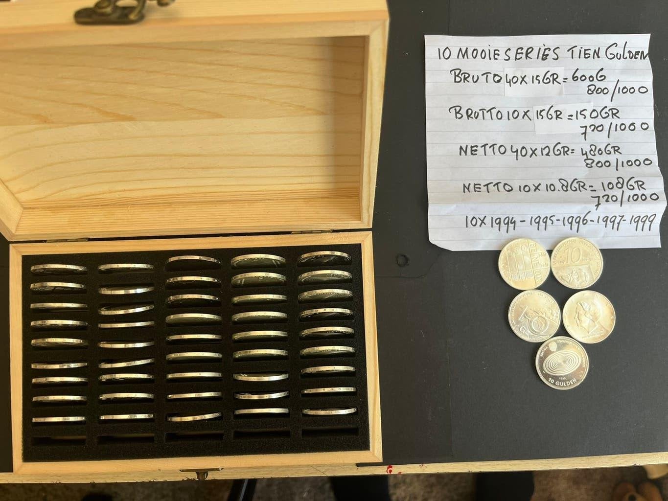 BEATRIX 10 MOOIE SERIES 10 GULDEN 1994-1999   (50 STUKS), Postzegels en Munten, Munten | Nederland, Verzenden, Koningin Beatrix