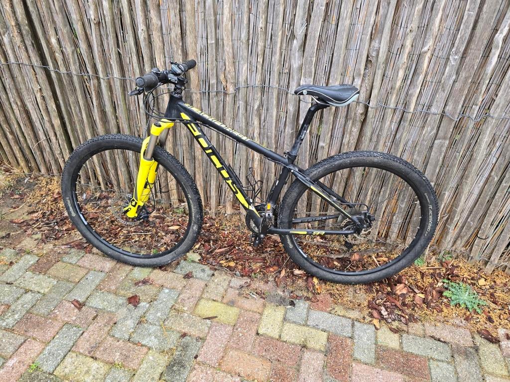 Focus black forest Mountainbike Zwart/Geel - Maat S, Fietsen en Brommers, Hardtail, Heren, 49 tot 53 cm, Zo goed als nieuw
