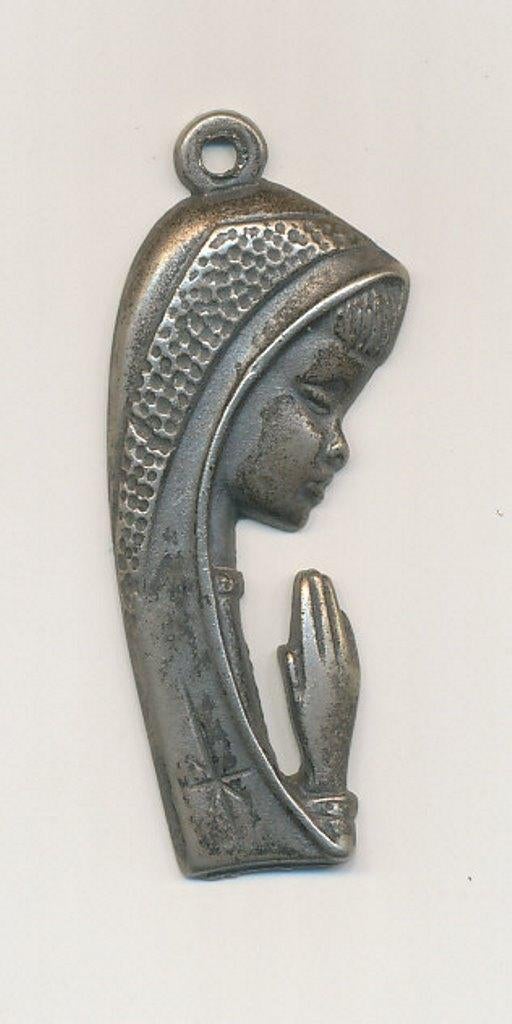 Religieus Hangertje Biddende Madonna, Verzenden, Gebruikt, Sieraad