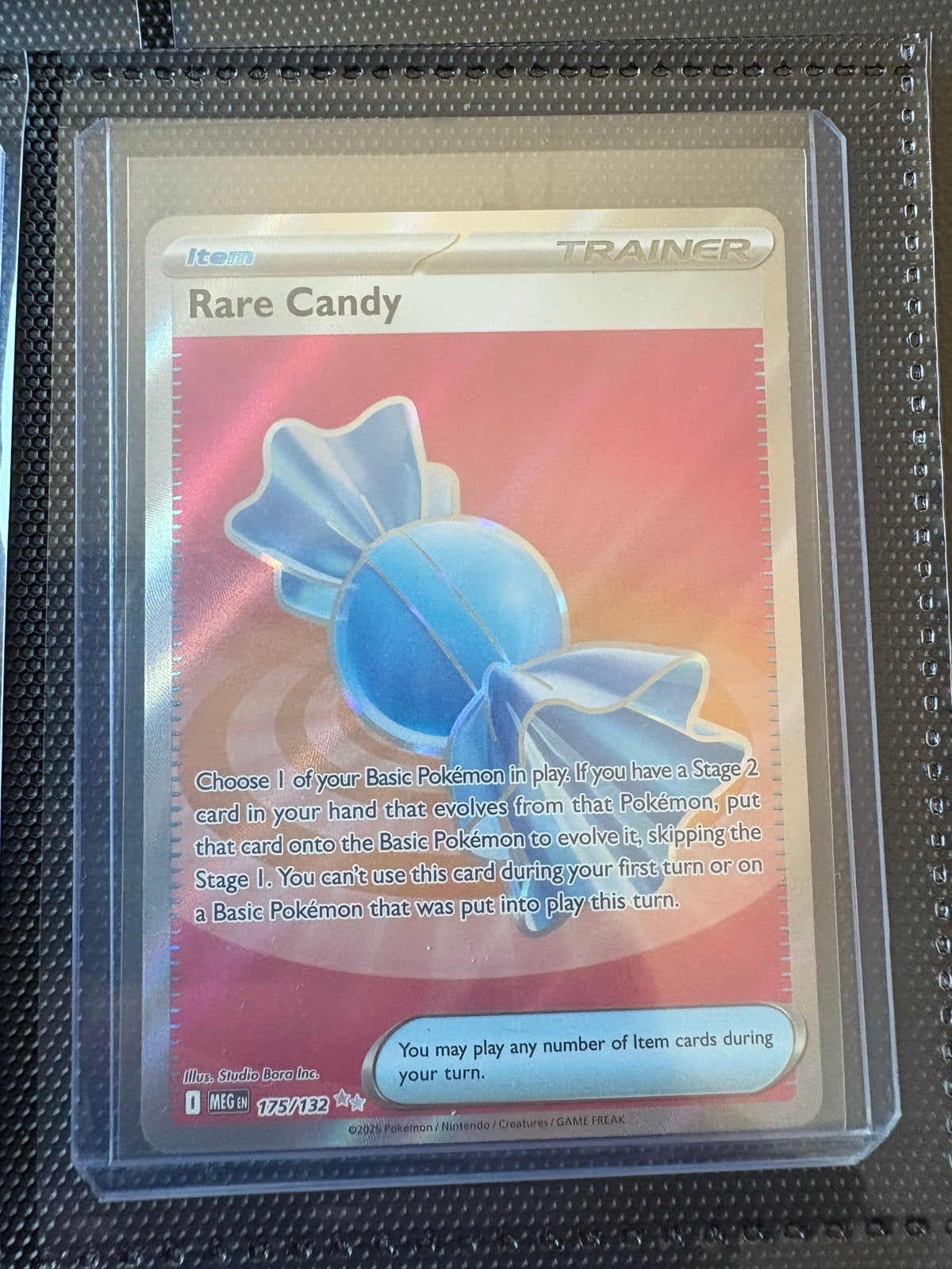 Rare Candy Trainer Kaart (Foil) 175 /132 MEG, Ophalen of Verzenden, Zo goed als nieuw, Losse kaart, Foil